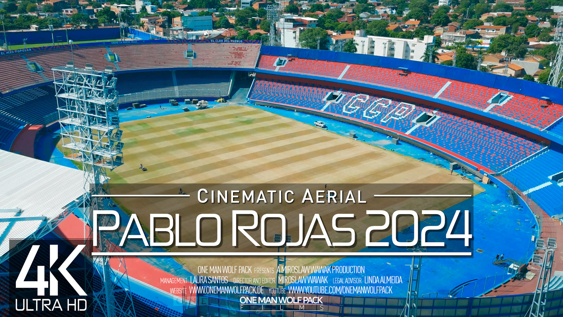 One Man Wolf Pack – 【4K】Estadio GENERAL PABLO ROJAS from Above | Ueno LA  NUEVA OLLA 2024 | Cerro Porteno Drone Film