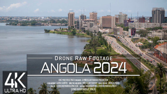 【4K】Drone RAW Footage | This is ANGOLA 2024 | Luanda | Capital City | UltraHD Stock Video