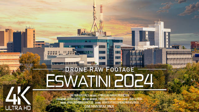 【4K】Drone RAW Footage | This is ESWATINI 2024 | Swaziland | Mbabane & More | UltraHD Stock Video