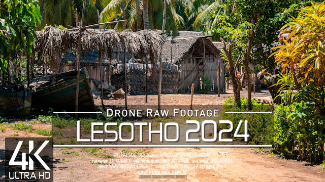 【4K】Drone RAW Footage | This is LESOTHO 2024 | Maseru | Maletsunyane & More | UltraHD Stock Video