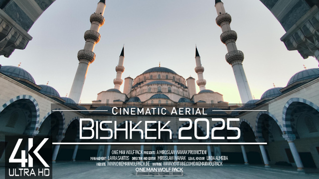 【4K】Bishkek from Above | Capital of KYRGYZSTAN 2025 | Cinematic Wolf Aerial™ Drone Film