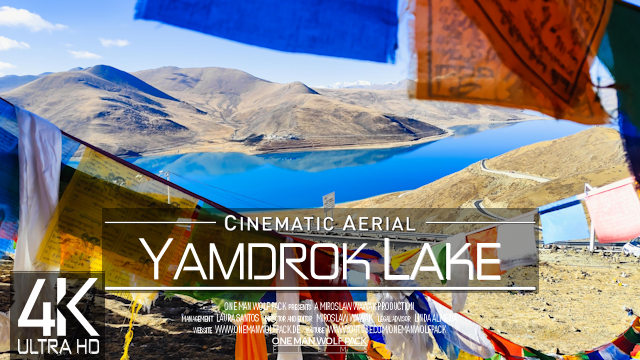 【4K】Breathtaking YAMDROK LAKE from Above | TIBET 2025 | Cinematic Wolf Aerial™ Drone Film