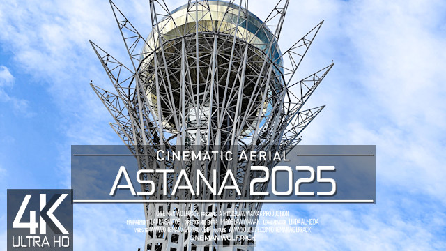 【4K】Astana from Above | Capital of KAZAKHSTAN 2025 | Cinematic Wolf Aerial™ Drone Film