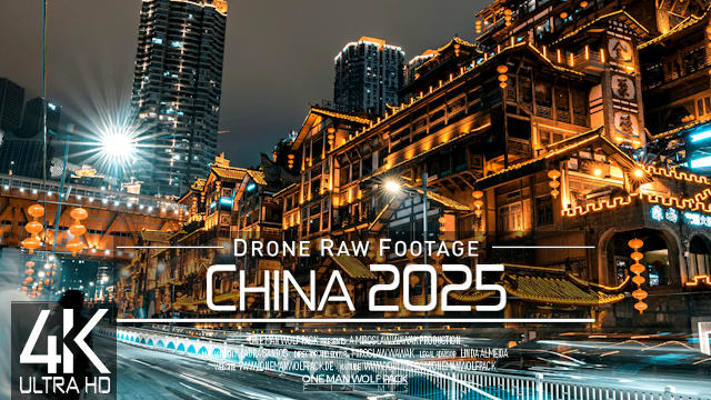 【4K】Drone RAW Footage | This is CHINA 2025 | Chongqing Chengdu | Great Wall | UltraHD Stock Video