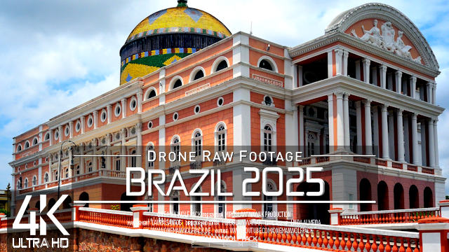 【4K】Drone RAW Footage | This is BRAZIL 2025 | Manaus Belem Sao Luis Maranhao | UltraHD Stock Video