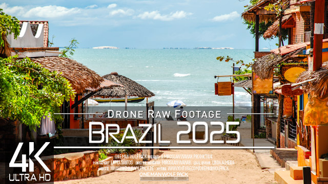 【4K】Drone RAW Footage | This is BRAZIL 2025 | Fortaleza Natal Joao Pessoa Pipa|UltraHD Stock Video