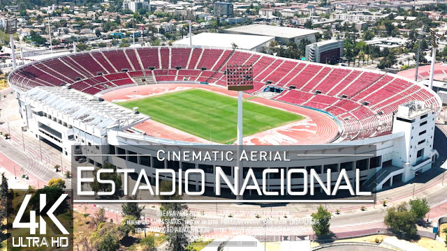 【4K】Estadio Nacional Julio Martínez Prádanos from Above | Santiago de CHILE 2025 | Drone Film